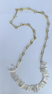 Long Baroque Pearl Necklace