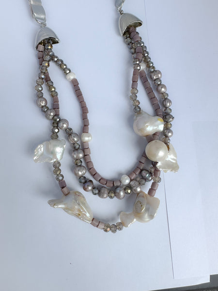 Pearl and Crystal Necklace